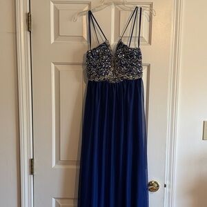 My Michelle Navy Embellished Dress